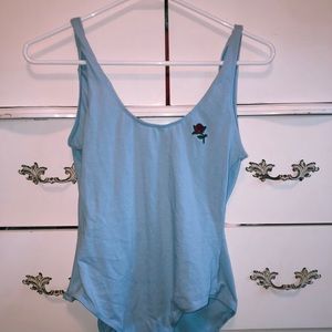 Blue LA hearts bodysuit